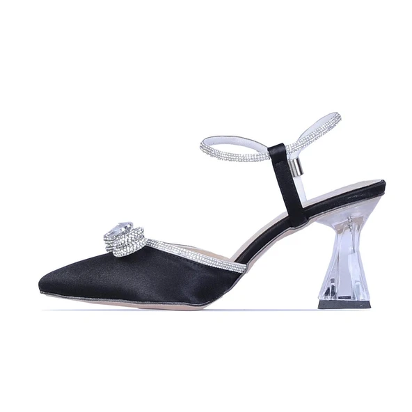 Ayakcenter By1 Ayışığı Saten 7Cm Kadın Topuklu Ayakkabı - 2