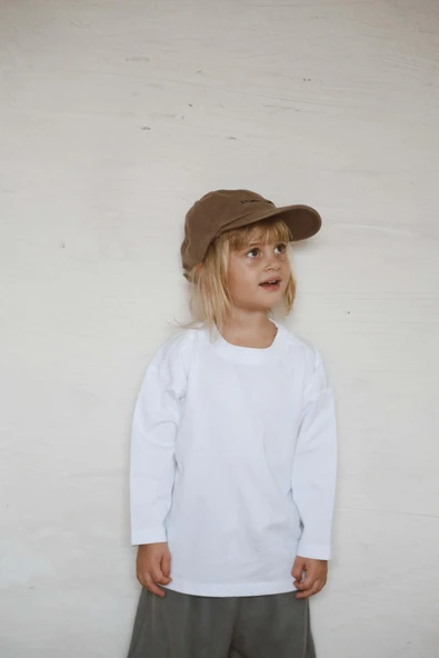 Beyaz Basic Uzun Kollu T-shirt