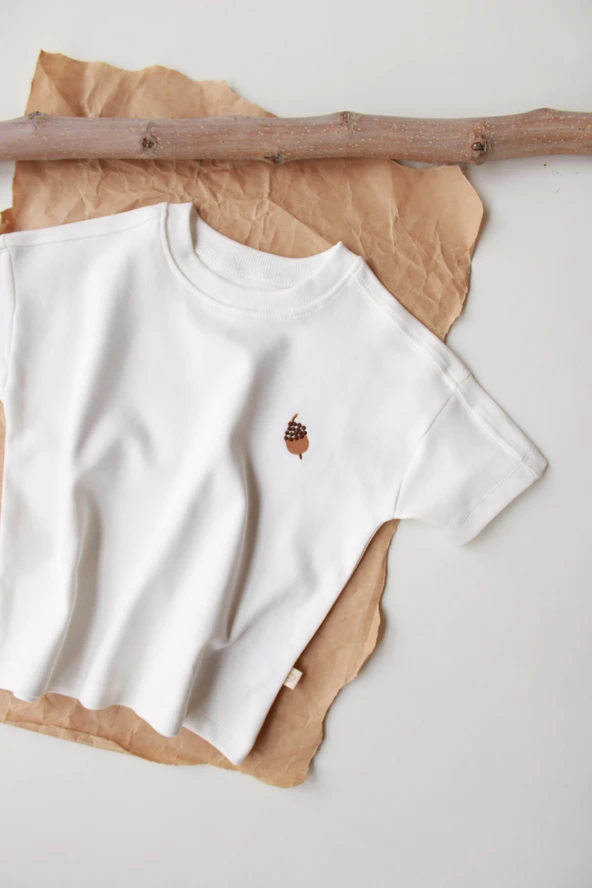 Palamut Nakışlı Oversize T-shirt - 7