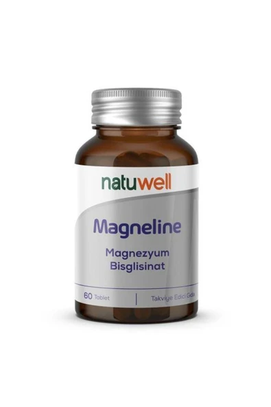 NATUWELL NATUWELL Magneline Magnezyum Bisglisinat 60 Kapsül 8683873980338