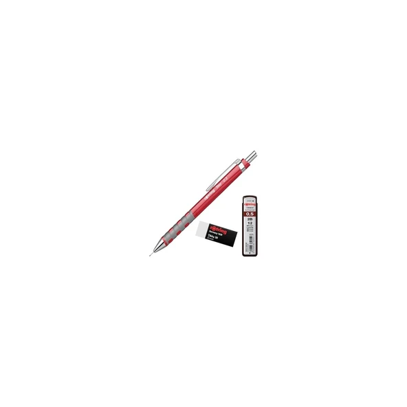 Rotring Okul Seti Versatil+Min Silgi Hediyeli 0.5 MM Kırmızı - 5