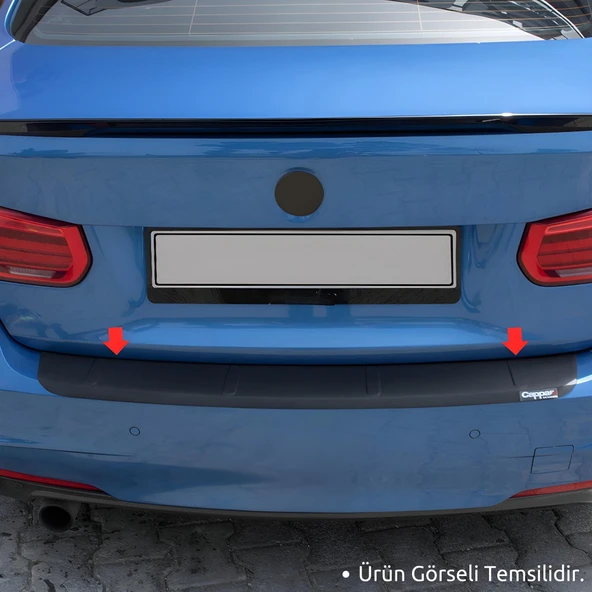 Ehiltek  Peugeot Partner Tepee Arka Tampon Eşiği - Mat Siyah| 2008-2018 - 5