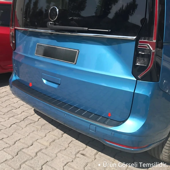 Ehiltek  Peugeot Partner Tepee Arka Tampon Eşiği - Mat Siyah| 2008-2018 - 3