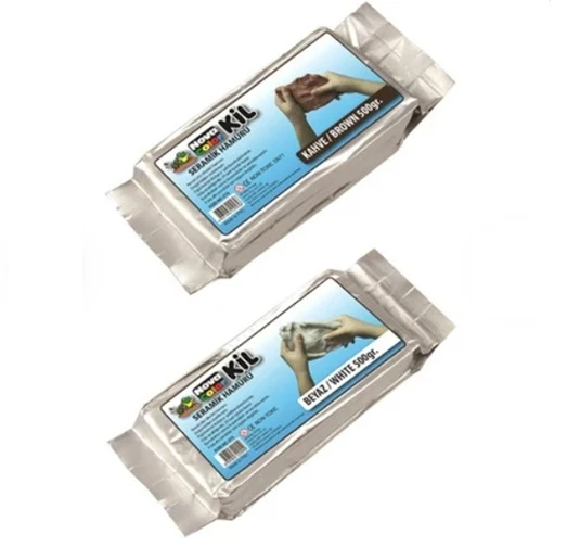 Nova Color Seramik Hamuru Kil 250Gr Beyaz - 2 paket