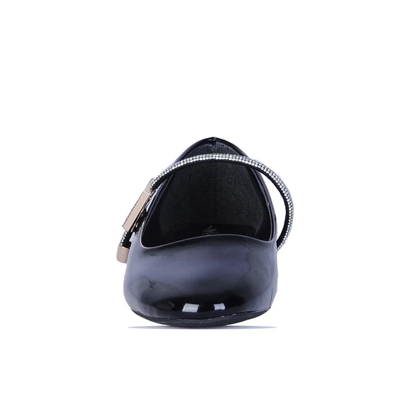 Vollex 15-22 Ruhan Siyah Kadın Babet Ayakkabı - Resim 3