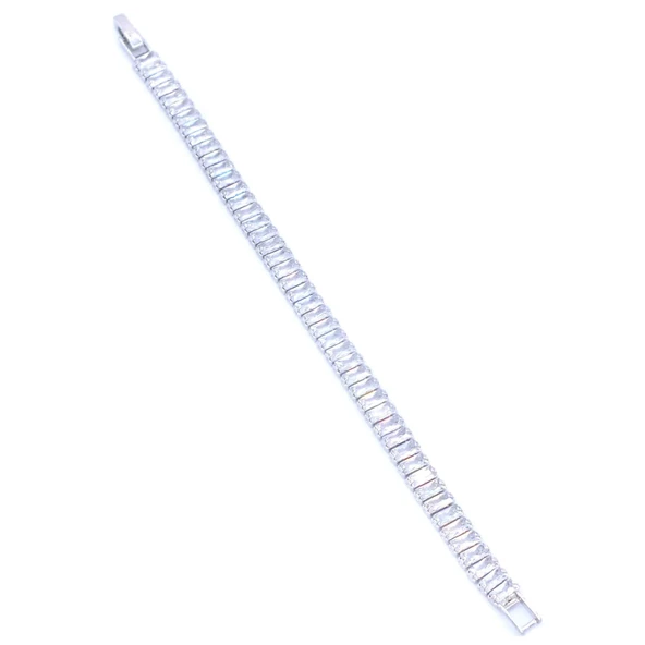 Ferizz 316L  Çelik Su Yolu Baget Zirkon Taşlı Bileklik BLK-519 - Resim 3