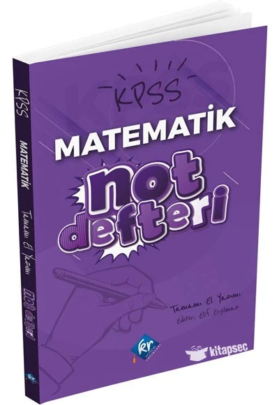 KPSS Matematik Problemler Konu Anlatımı Defteri Kr Akademi