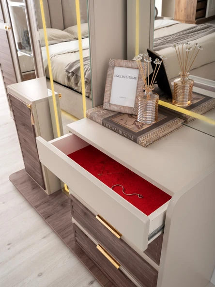 AYASOFYA MDF BAZALI YATAK ODASI TAKIMI - Resim 4