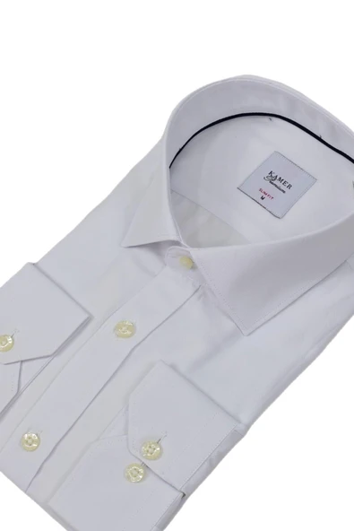 Erkek Slim Fitt Armürlü Uzun Kol Gömlek 2413 BGL-ST04383 - 9