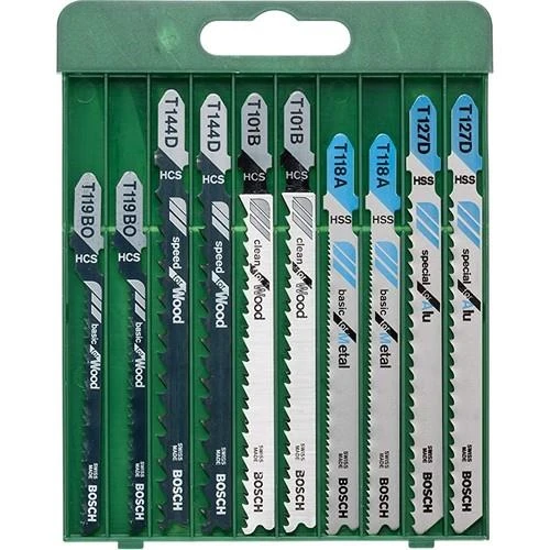 BOSCH DIY Ahşap&Metal Dekupaj Bıçağı Seti 10lu