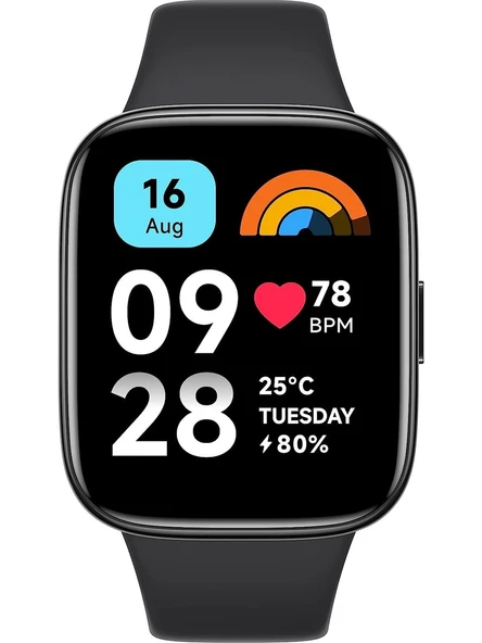 Xiaomi Redmi Watch 3 Active Siyah Akıllı Saat Siyah ( Teşhir Ürün )