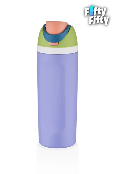 Vagonlife 600 ML Tek Kapak Çift Kullanım Pipetli/Pipetsiz Taşıma Kulplu Çelik Termos -FFVGN0443R600ML - 8