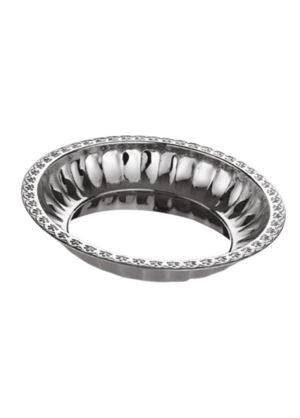 Çelik Meyvelik Tabak 29,5 cm Paslanmaz Çelik Tabak - 2
