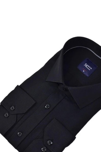 Erkek Slim Fitt Armürlü Uzun Kol Gömlek 2413 BGL-ST04383 - 8