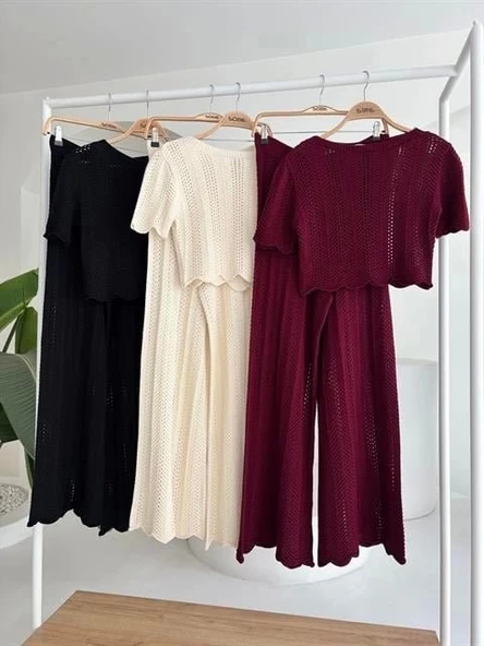 Triko Bluz Pantolon İkili Takım 10084-025 - 9