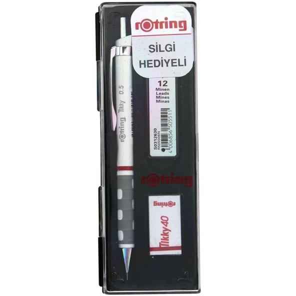 Rotring Okul Seti Versatil+Min Silgi Hediyeli 0.5 MM Beyaz