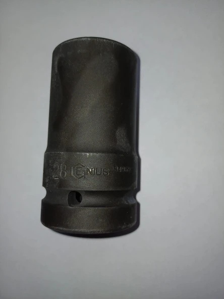 Genius Darbeli Lokma 1" -28mm Derin/uzun Boy 90mm, 1 Adet