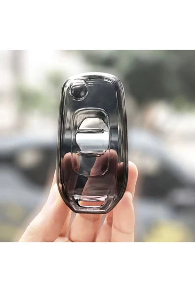 Yıldız Tuning  Renault Kaleos Şeffaf-Füme Sustalı Anahtar Kılıfı