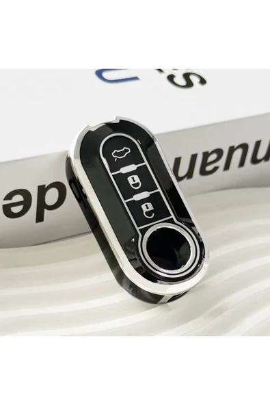 Yıldız Tuning  Fiat Punto Anahtar Kılıfı Siyah Silver