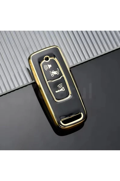 Yıldız Tuning  Honda 150 350 ADV Anahtar Kılıfı Siyah-Gold