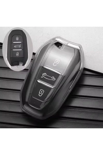 Yıldız Tuning  Toyota Proace City Sustasız Anahtar Kılıfı Şeffaf