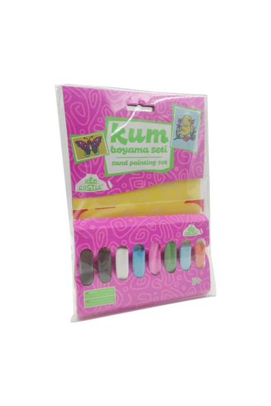 Kelebek ve Ördek Kum Boyama Aktivite Seti-Red Castle PSMSB-02