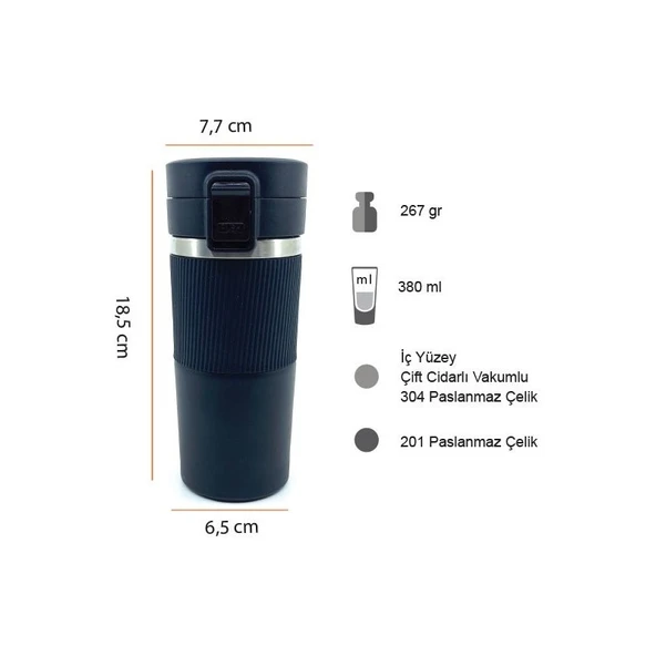 Logimax T25 Termos Bardak 400 ml - 3