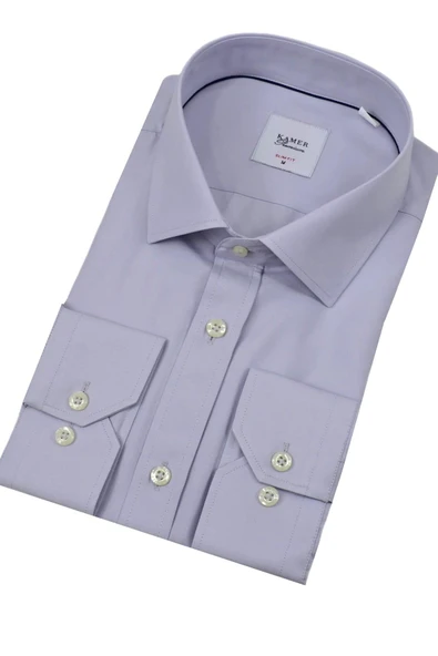 Erkek Slim Fitt Uzun Kol Kulplu Gömlek 2396 BGL-ST04379 - 4