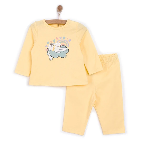 Tavşan Neni Pijama Takımı Kız Bebek