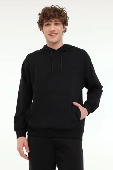 Lumberjack MB SN73 HOODIE 5FX 101939609 Erkek Sweatshirt Siyah S-XXL - 5