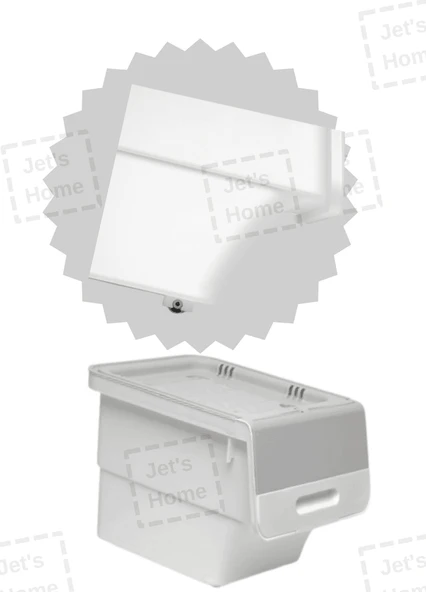 2’li Tekerlekli Patateslik Soğanlık BPA Free Oyuncaklık Erzak Kutusu Sebzelik Gri 33 Lt - Resim 2