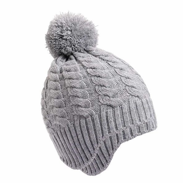 Ponponlu Kulak Kapamalı Unisex Bere Unisex