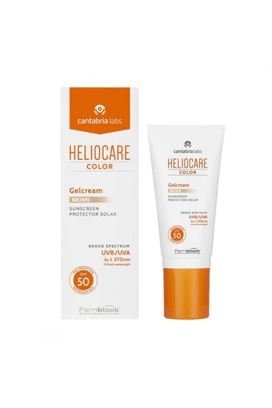 Heliocare - Color Gelcream Brown Renkli Güneş Kremi Spf 50 50 Ml ürün görseli 1