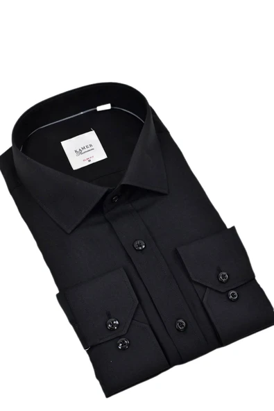 Erkek Slim Fitt Uzun Kol Likralı Gömlek 2392 BGL-ST04380 - Resim 10