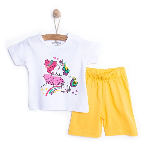 Kız Kısa Kol Pijama Takımı Kız Bebek