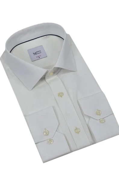 Erkek Slim Fitt Uzun Kol Kulplu Gömlek 2396 BGL-ST04379 - 10