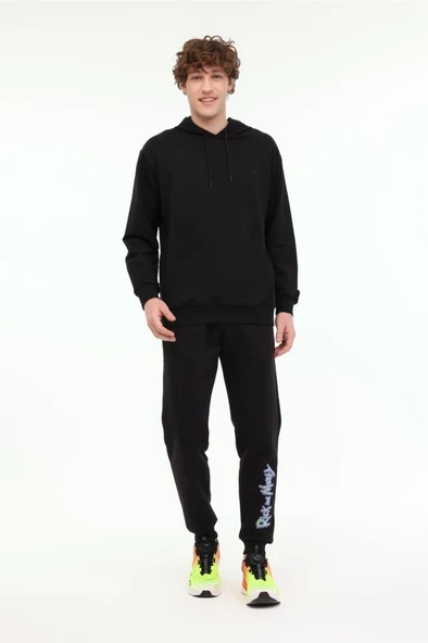 Lumberjack MB SN73 HOODIE 5FX 101939609 Erkek Sweatshirt Siyah S-XXL - 7