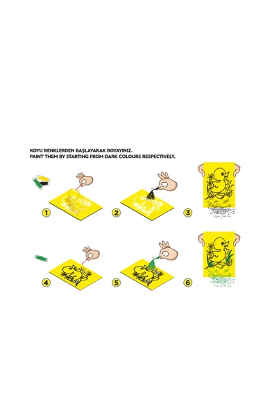 Kelebek ve Ördek Kum Boyama Aktivite Seti-Red Castle PSMSB-02 - 4