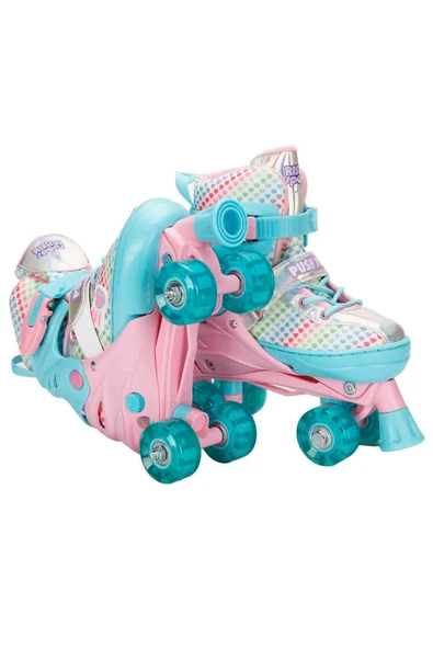 Işıklı 4 Teker Ayarlanabilir Paten 34-37 ile Her Adımda Parlayın! - 3