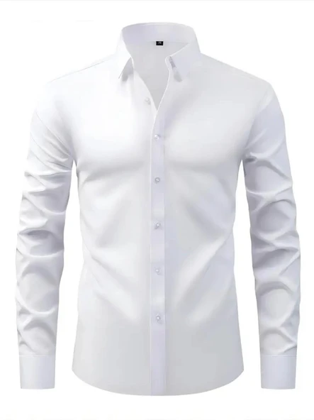 Erkek Slim Fitt Uzun Kol Gömlek 2290 BGL-ST04378 - 1