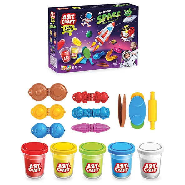 Dede Art Craft İnanılmaz Uzay Bebek Oyun Hamuru Seti +3 Yaş