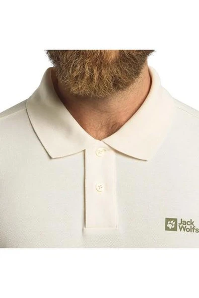 Jack Wolfskin 1809301TR-5127 Essential Polo M Erkek Polo Tişört - Resim 4
