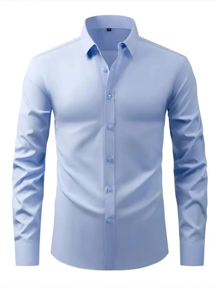 Erkek Slim Fitt Uzun Kol Gömlek 2290 BGL-ST04378 - 4