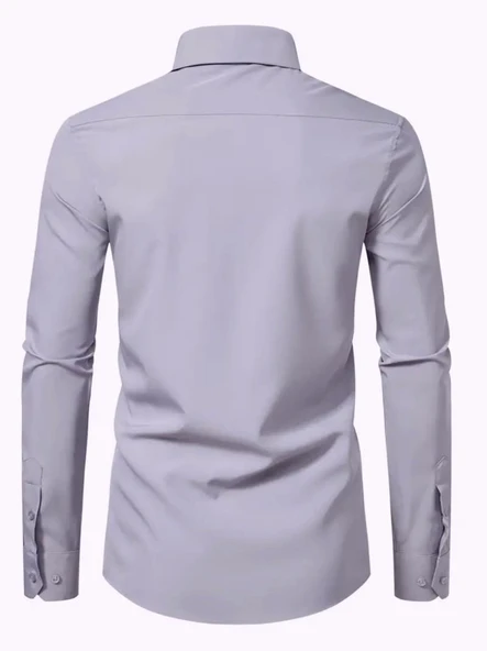 Erkek Slim Fitt Uzun Kol Gömlek 2290 BGL-ST04378 - 8