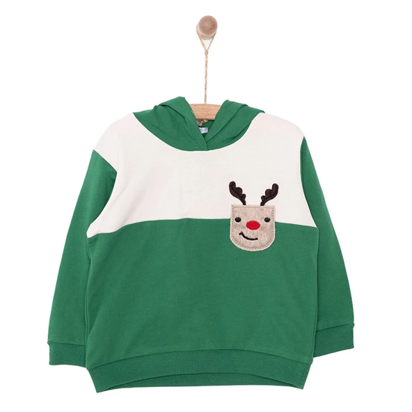 Snow Party Erkek Kapüşonlu Sweatshirt Erkek Bebek