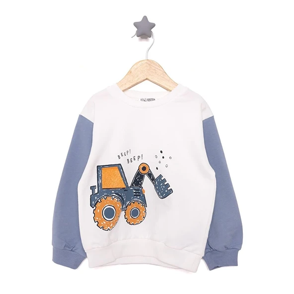 Vehicles Line Erkek Sweatshirt Erkek Bebek
