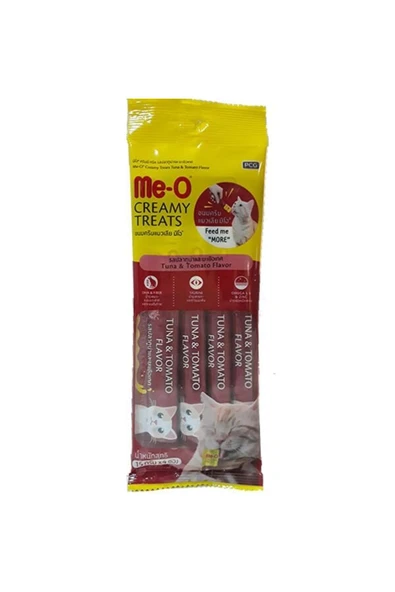 Meo Creamy Ton Balıklı Ve Domatesli Kedi Ödül Maması 4x15 gr