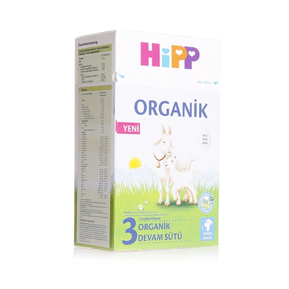 3 Organik Keçi Sütlü Devam Sütü 400 gr 12+ Ay