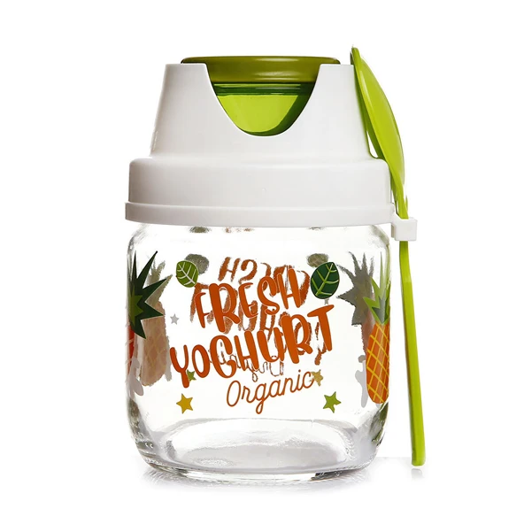 Desenli Meyve-Salata-Yoğurt Bebek Saklama Kavanozu 425 ml
