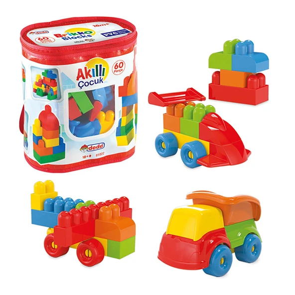 Dede Akıllı Çocuk Lego Seti 60 Parça